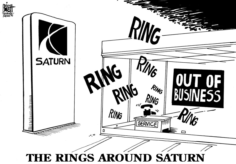 SATURNS RINGS, b/w
