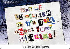 DAVID LETTERMAN by Joe Heller