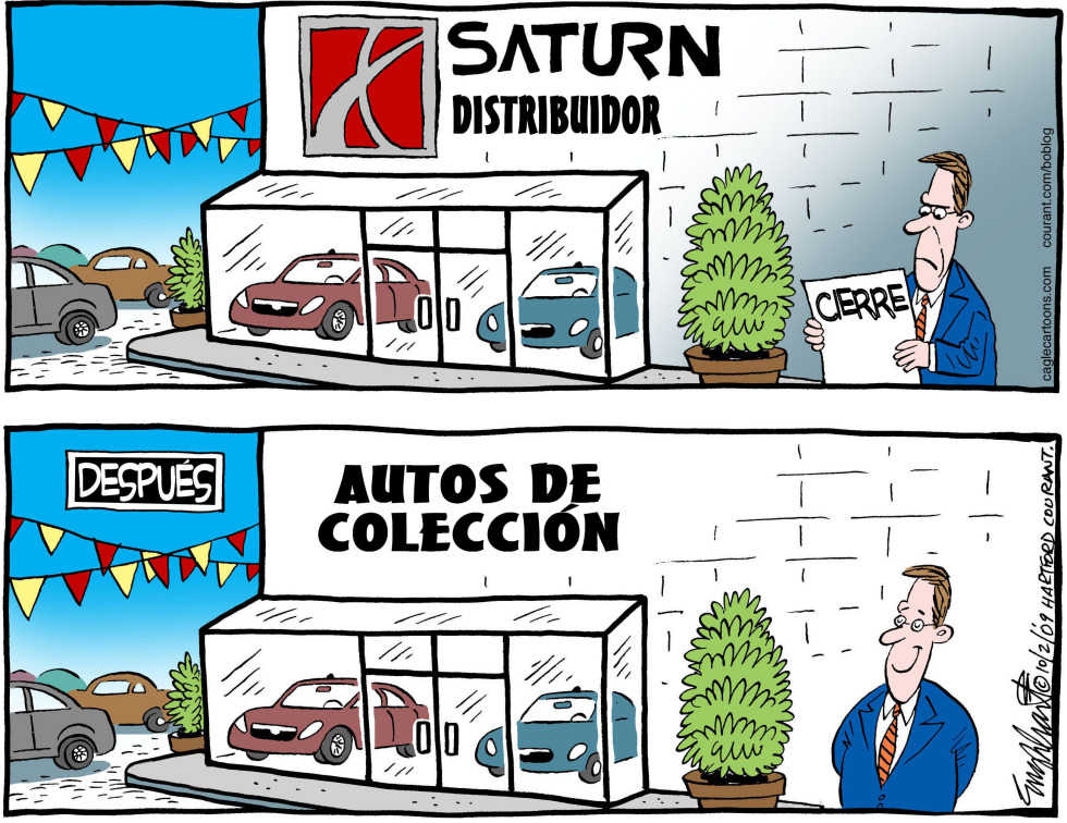  AUTOS SATURN  by Bob Englehart