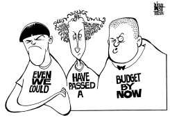 PA- STILL NO BUDGET, B/W by Randy Bish