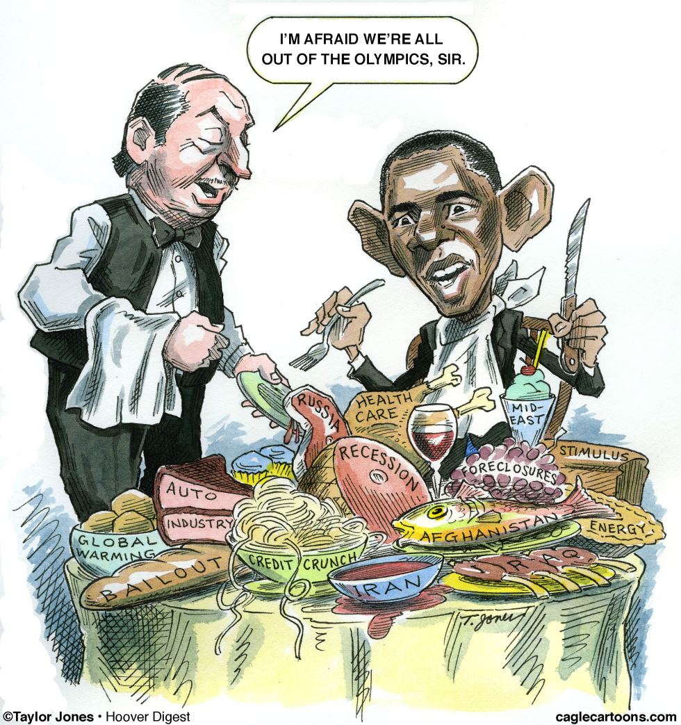 Barack Obama - Big Eater - COLOR