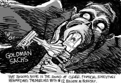 GOLDMAN SUCKS by Pat Bagley