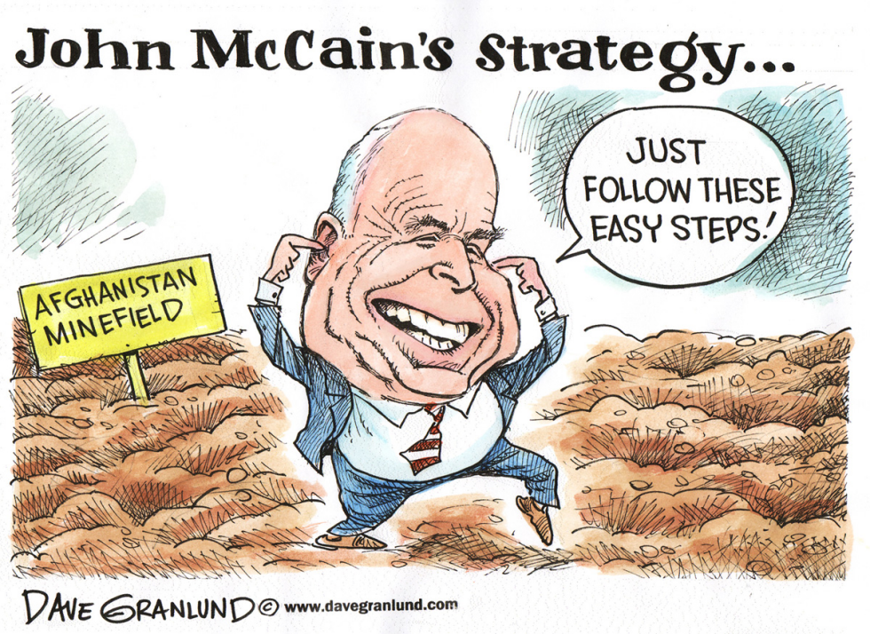  MCCAIN'S AFGHANISTAN STRATEGY by Dave Granlund