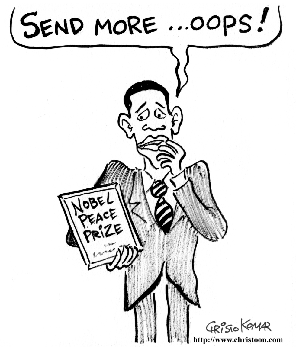 Obama Nobel Prize Acceptance Speech - B&W