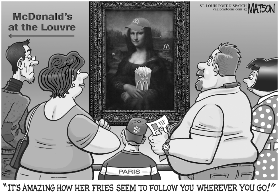  MCDONALD'S AT THE LOUVRE by RJ Matson