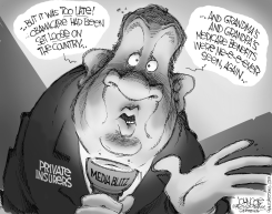 SPO-O-O-O-OKY  HEALTH REFORM - BW by John Cole
