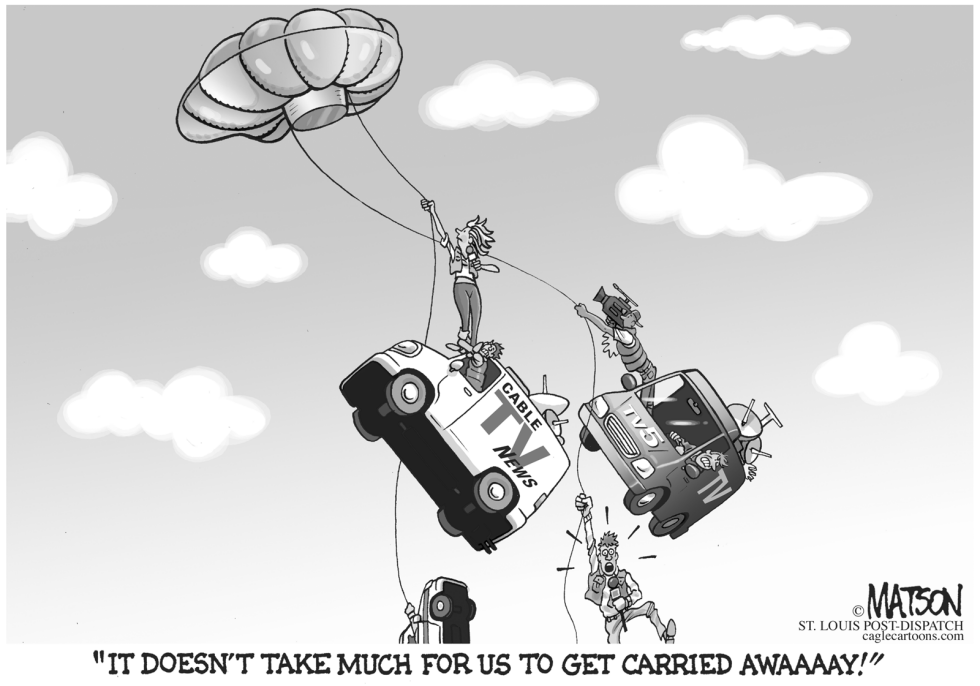 Cable News Channels Get Carried Away
