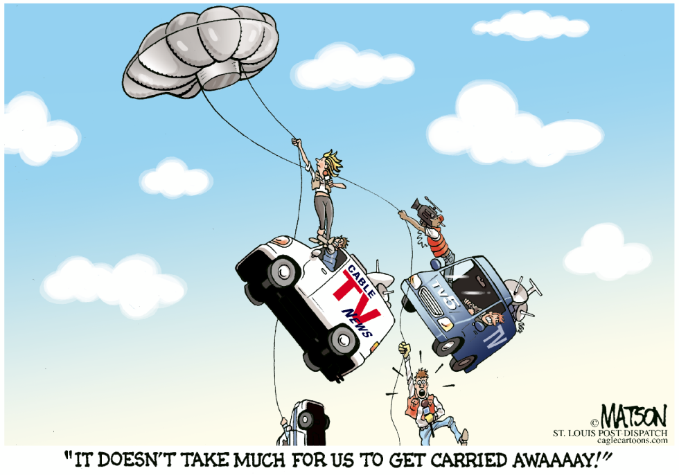 Cable News Channels Get Carried Away-COLOR