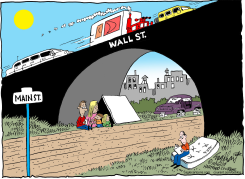 WALL STREET/MAIN STREET /  by Bob Englehart