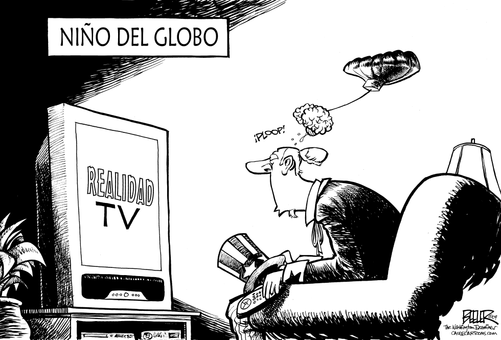  NIñO DEL GLOBO by Nate Beeler