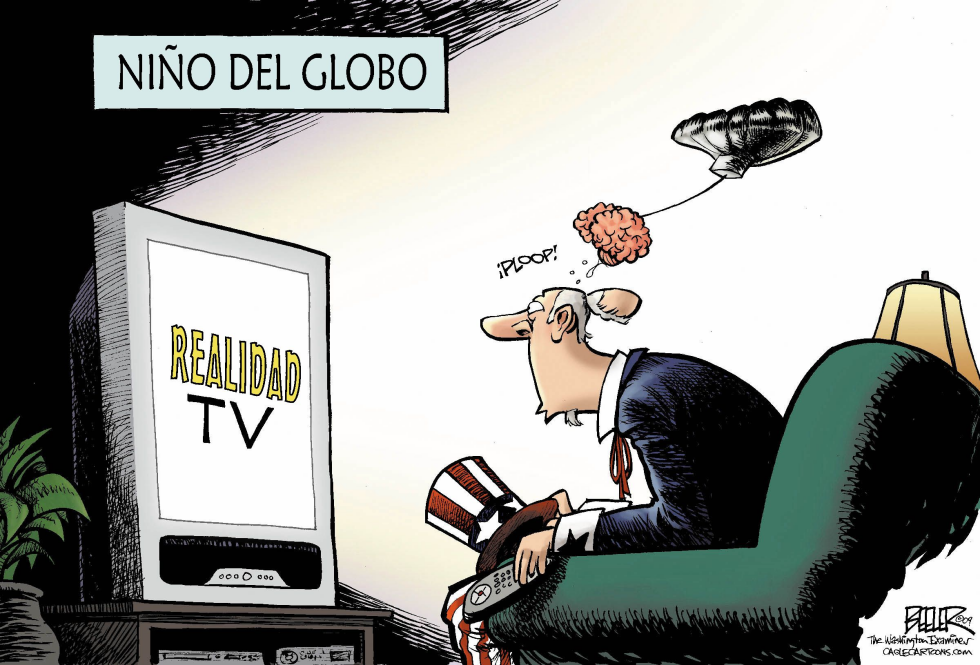  NIñO DEL GLOBO  by Nate Beeler