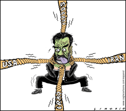 SADDAM CON LAS CUERDAS EN EL PESCUEZO /  by Osmani Simanca