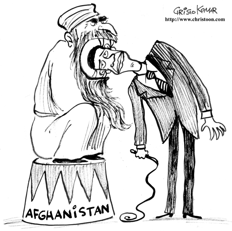 Obama the tamer - B&W