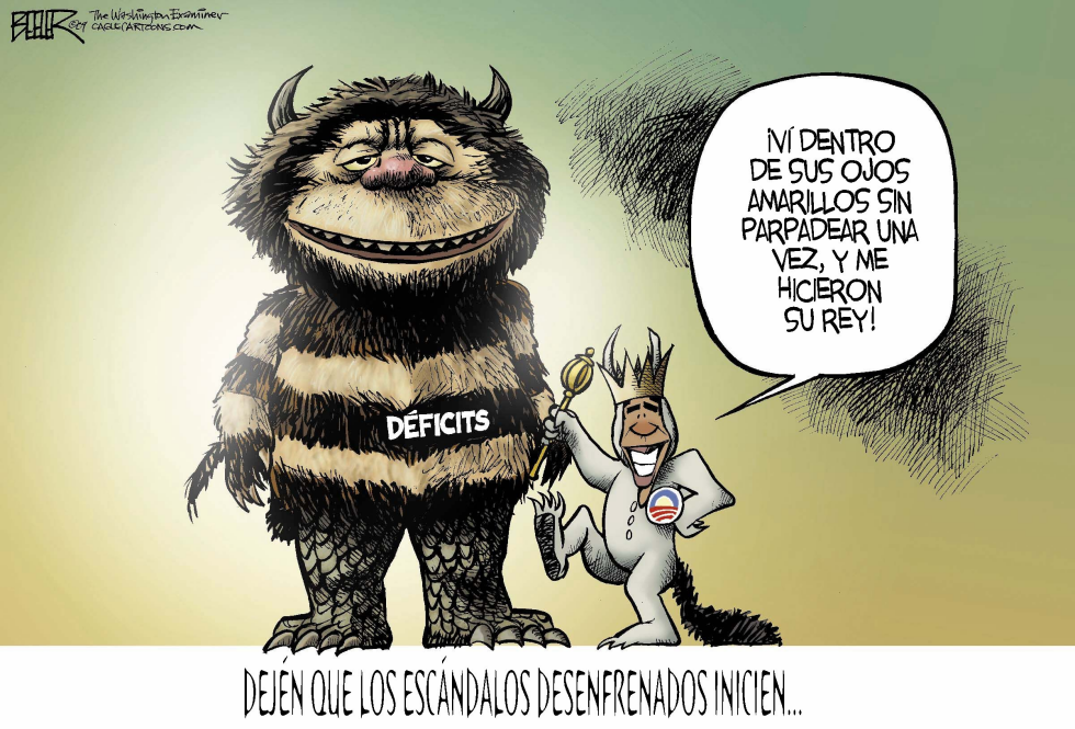  DONDE LOS DEFICITS DESENFRENADOS ESTAN  by Nate Beeler