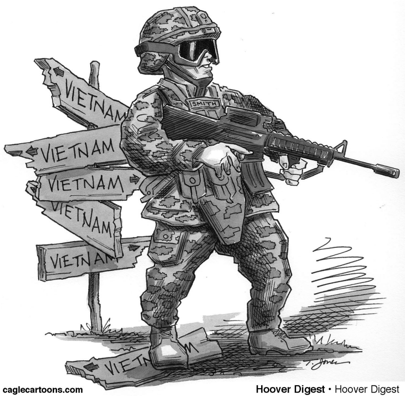 Soldier at the crossroads