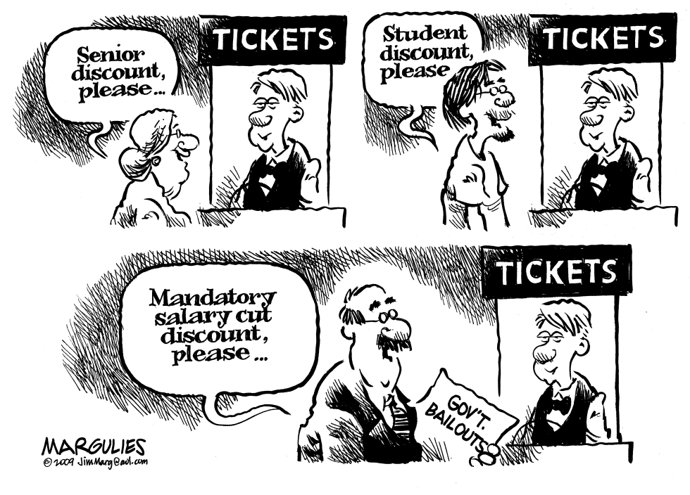 Mandatory pay cuts for bailout executives