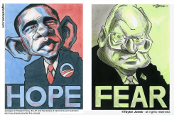 OBAMA AND CHENEY - by Taylor Jones