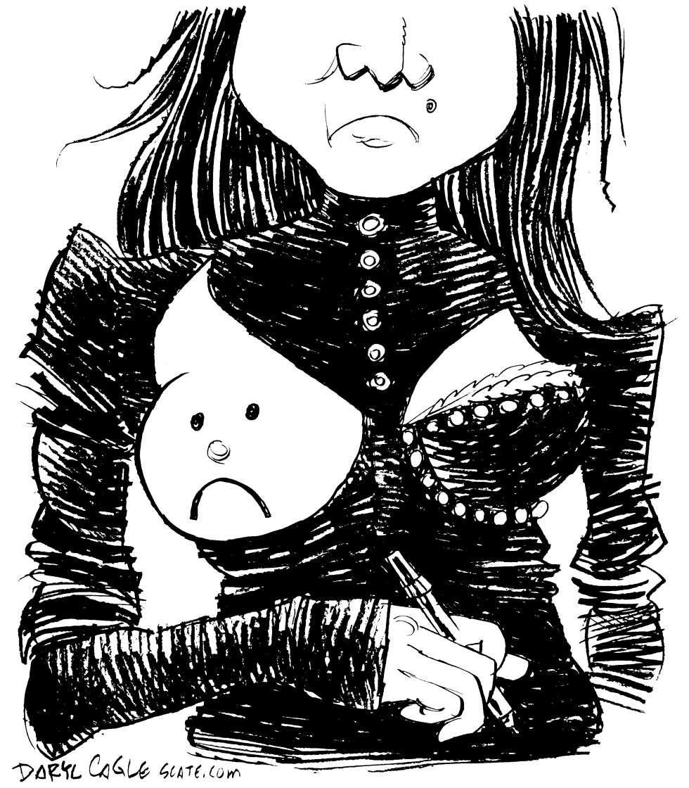  SAD JANET by Daryl Cagle