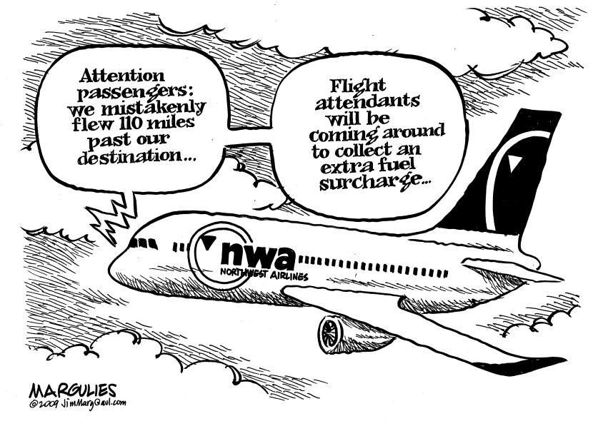 Pilots overshoot destination