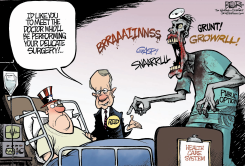 HEALTH CARE ZOMBIE  by Nate Beeler