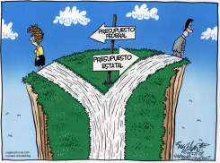 PRESUPUESTOS FEDERAL Y ESTATAL /  by Bob Englehart