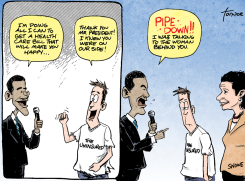 OBAMA TARGETS SNOWE by Rob Tornoe