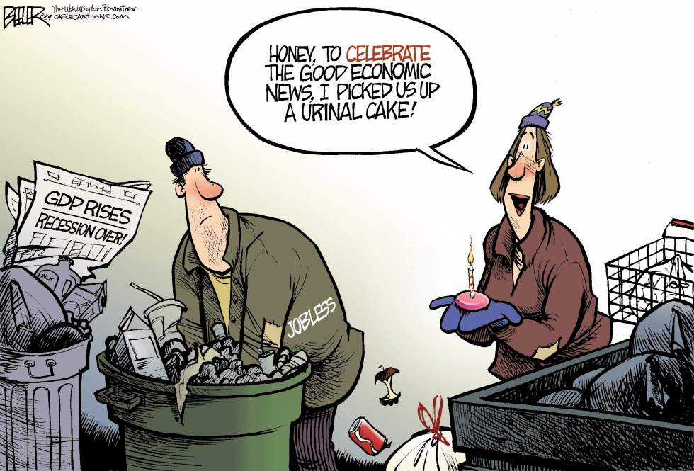  RECESSION CAKE by Nate Beeler