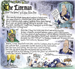 BRETT FAVRE HALLOWEEN by Joe Heller