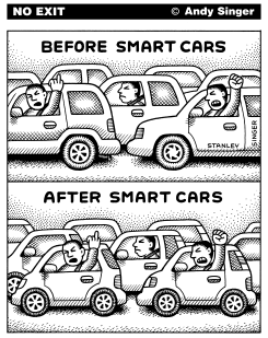 BEFORE AND AFTER SMART CARS by Andy Singer