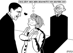 OBAMA, MERKEL, ADENAUER by Rainer Hachfeld