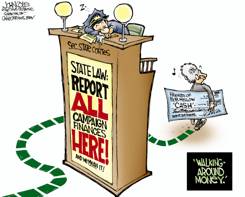 LOCAL PA -- Bob Mellow campaign cash COLOR