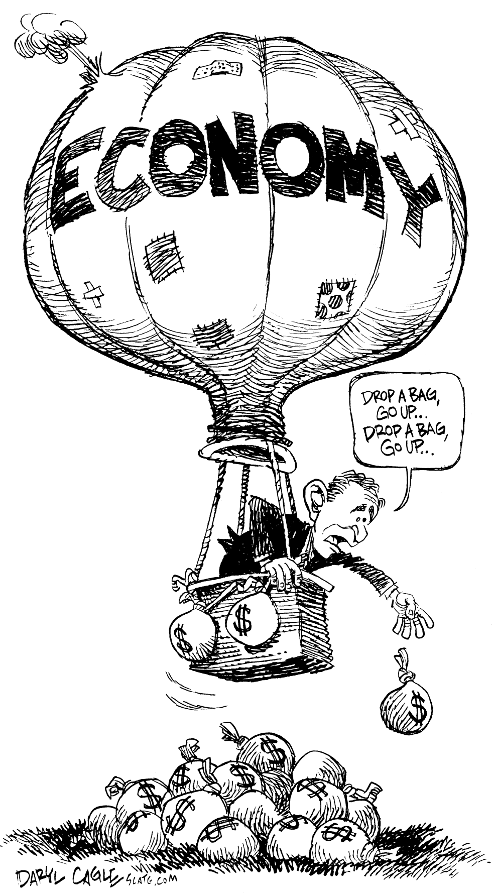  ECONOMY BALLOON by Daryl Cagle