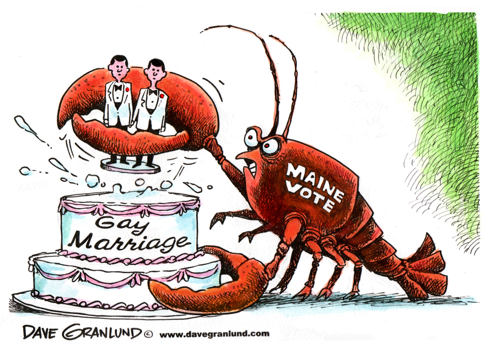  MAINE VOTES AGAINST GAY MARRIAGE by Dave Granlund