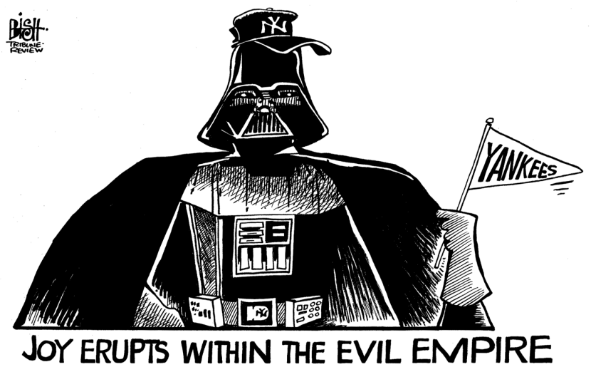 YANKEES EVIL EMPIRE, b/w