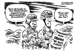 OBAMA BACKS KARZAI by Jimmy Margulies
