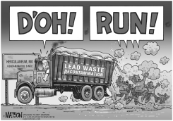 LOCAL MO-DOE RUN LEAD WASTE POLLUTION by R.J. Matson