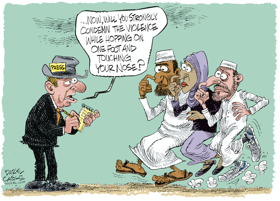  MUSLIMS CONDEMN FT. HOOD VIOLENCE by Daryl Cagle