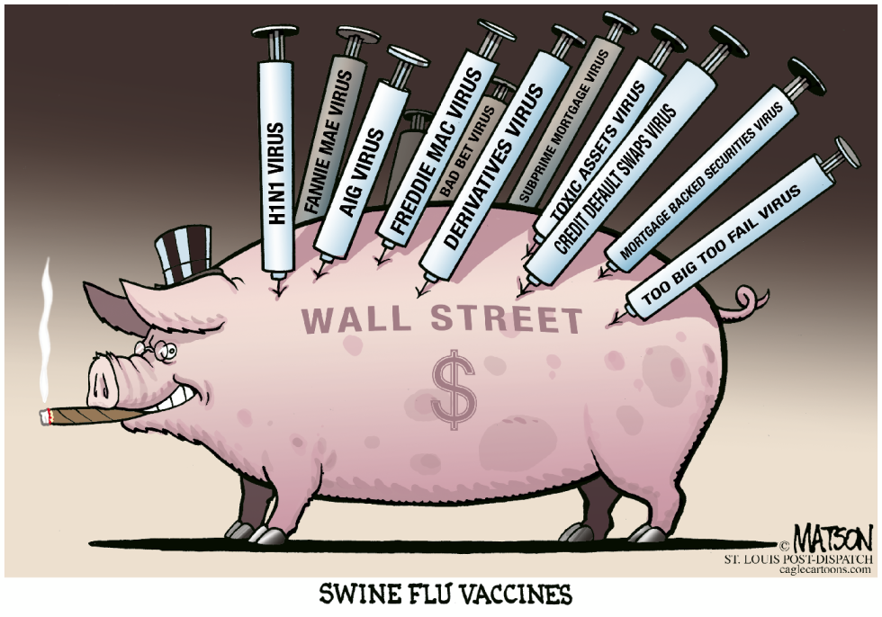 Swine Flu Vaccines For Wall Street-COLOR