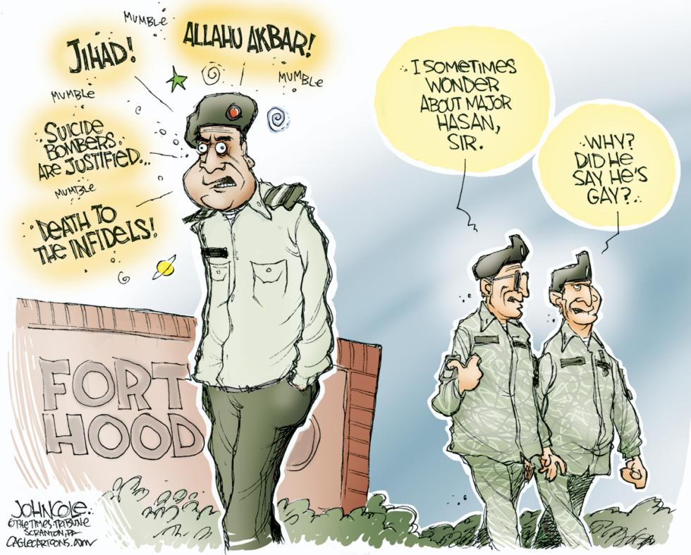 Fort Hood warning signs COLOR