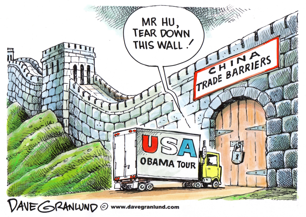  OBAMA ASIA TOUR by Dave Granlund