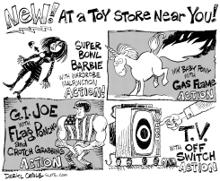 SUPER BOWL TOYS by Daryl Cagle