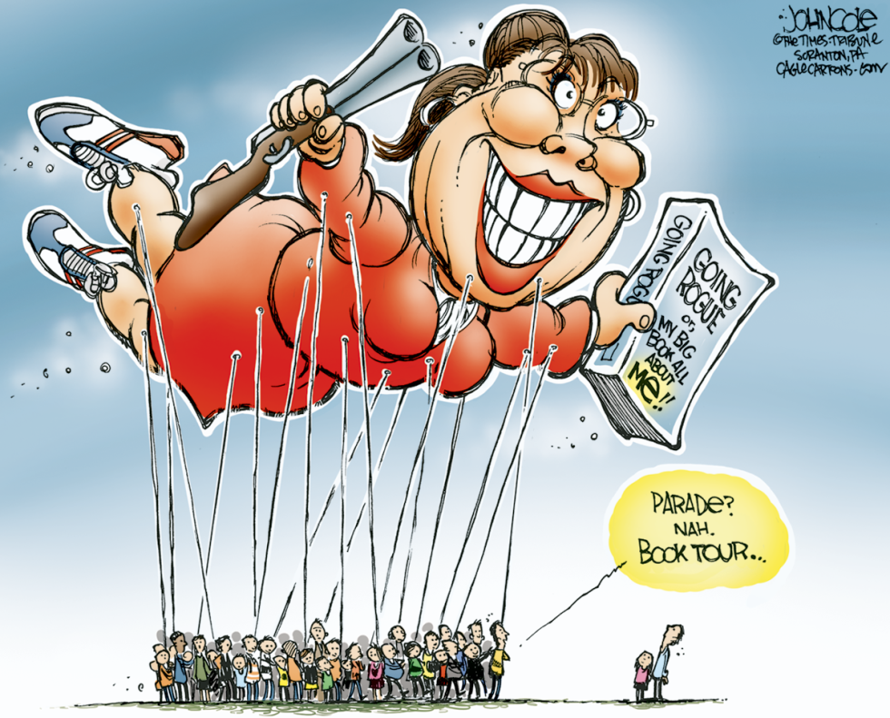 Sarah Palin book tour COLOR