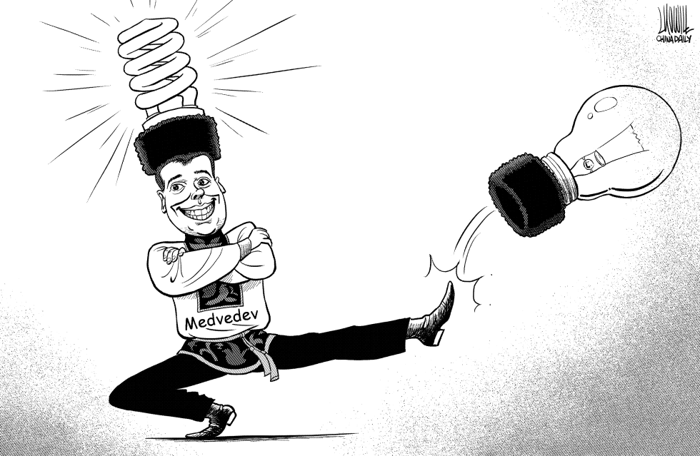 Medvedev plans to ban incandescent light bulbs