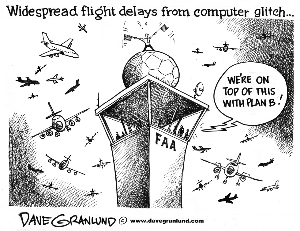 Flight delays from FAA glitch