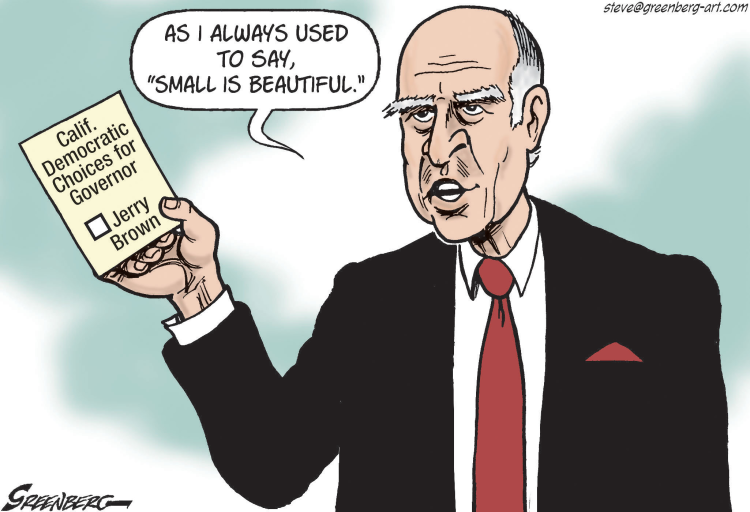 JERRY BROWN CALIF GOVERNOR RACE by Steve Greenberg