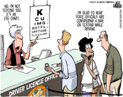TEXTING WHILE DRIVING BAN  by Jeff Parker