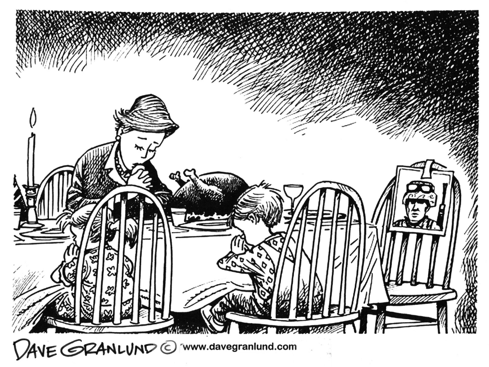 Empty seat at Thanksgiving