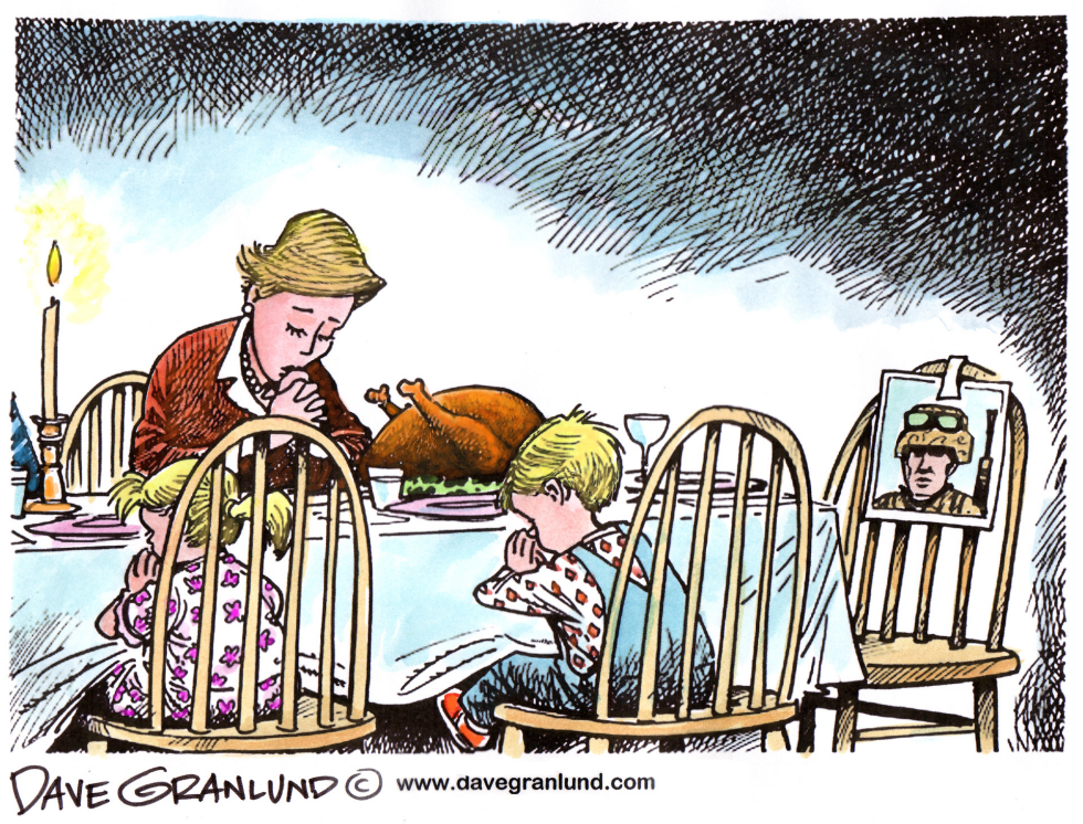 Empty seat at Thanksgiving