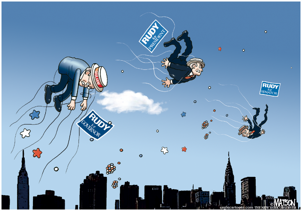 Local NY-Rudy Giuliani Bows Out Of Another Campaign-COLOR