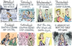 HOLIDAY SHOPPERS by Joe Heller